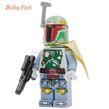 Star Wars Block Single Sale Yoda Leia figure Boba Fett Ki Adi BB8 Clone Trooper Darth Vader Kylo Ren Building Blocks Models Toys