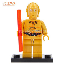Star Wars Block Single Sale Yoda Leia figure Boba Fett Ki Adi BB8 Clone Trooper Darth Vader Kylo Ren Building Blocks Models Toys
