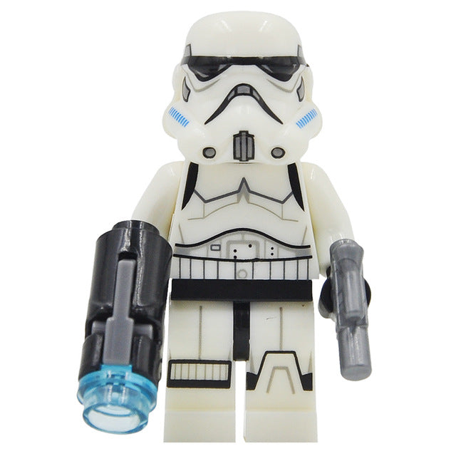 Star Wars Block Single Sale Yoda Leia figure Boba Fett Ki Adi BB8 Clone Trooper Darth Vader Kylo Ren Building Blocks Models Toys