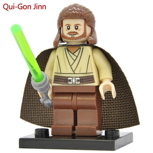 Star Wars Block Single Sale Yoda Leia figure Boba Fett Ki Adi BB8 Clone Trooper Darth Vader Kylo Ren Building Blocks Models Toys