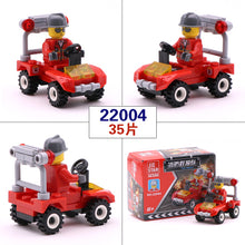 [Yamala] 12 Kinds Original Mini Transportation Block Car Building Blocks Compatible  legoeINGlys Duplo Soliders Police Bricks