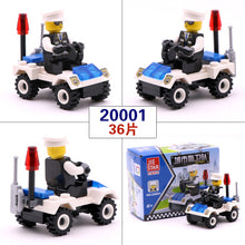 [Yamala] 12 Kinds Original Mini Transportation Block Car Building Blocks Compatible  legoeINGlys Duplo Soliders Police Bricks