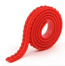 1pc/1.6*92cm Kids Adults DIY Building Blocks Base  Dots Adhesive Plastic Tape  Base Plate Sticky Backing For Lego Tape Toy