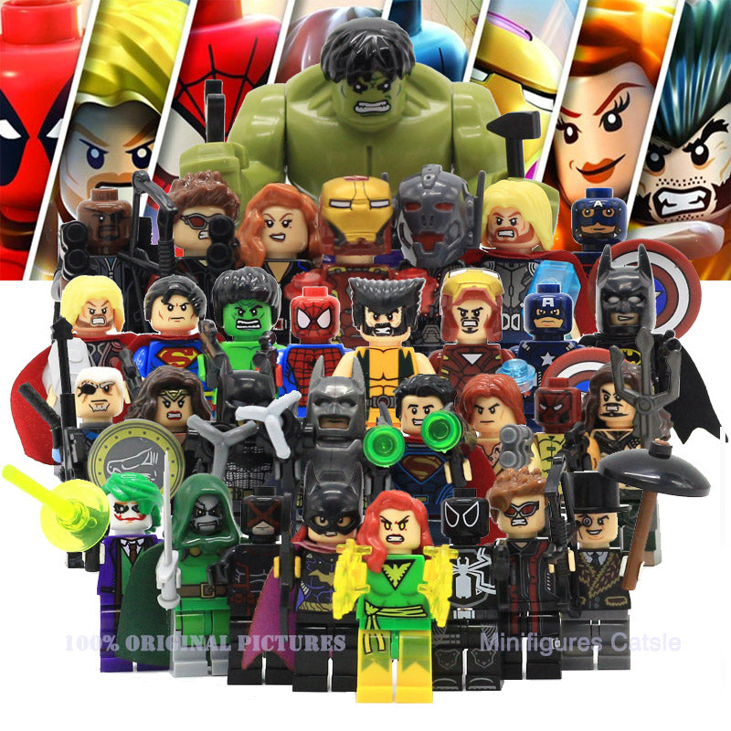 Captain Marvel Avengers uniform Lego Minifigures Compatible Toy em 2024