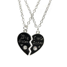 Big/Little Sister Chain Necklace Pendant Friends Lover Gift Valentine's Day