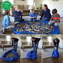 LKQBBSZ Portable Kids Children Infant Baby Play Mat Large Storage Bags Toys Organizer Blanket Rug Boxes for Lego Toys