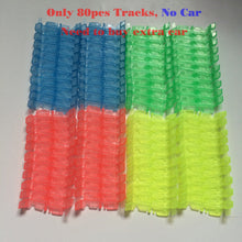 Normal Size Glow Racing Track Set 5 Led Light Track Car Flexible Glowing Tracks Toy 162/165/220/240 Race Track With Retail Box