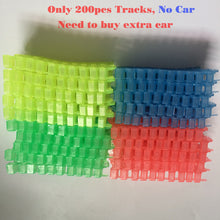 Normal Size Glow Racing Track Set 5 Led Light Track Car Flexible Glowing Tracks Toy 162/165/220/240 Race Track With Retail Box