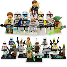 Star Wars The Last Jedi Yoda Obi-Wan Darth Vader Storm Building Block Compatible with LegoINGlys Starwars Kids Action Figure Toy