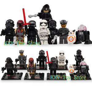 Star Wars The Last Jedi Yoda Obi-Wan Darth Vader Storm Building Block Compatible with LegoINGlys Starwars Kids Action Figure Toy