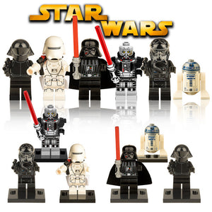 Star Wars The Last Jedi Yoda Obi-Wan Darth Vader Storm Building Block Compatible with LegoINGlys Starwars Kids Action Figure Toy