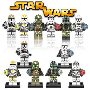 Star Wars The Last Jedi Yoda Obi-Wan Darth Vader Storm Building Block Compatible with LegoINGlys Starwars Kids Action Figure Toy