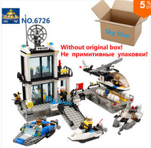 KAZI 6726 Police Station Building Blocks Bricks Educational Toys Compatible with all brand city Birthday Gift Toy Brinquedos