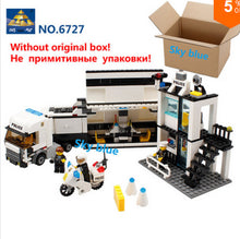 KAZI 6726 Police Station Building Blocks Bricks Educational Toys Compatible with all brand city Birthday Gift Toy Brinquedos