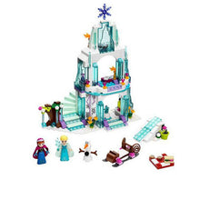 316pcs Dream Princess Castle  Elsa Ice Castle Princess Anna Set Model Building Blocks Gifts Toys Compatible with Legoe Friends