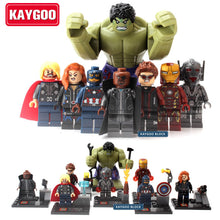 KAYGOO SuperHeros Marvel Avengers military figures Building Blocks Sets Kids toy Bricks deadpool friends Hulk Batman spiderman