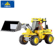 ENLIGHTEN City Construction Road Roller Forklift Truck Tractor Sweeper Truck Building Blocks Kids Toy Compatible Legoe Bricks