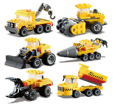 KAZI Kids Toys car Building blocks sets Car toys Birthday gifts  truck Christmas Children toys Educational Engineering Seriess
