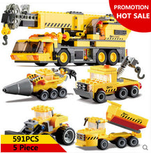 KAZI Kids Toys car Building blocks sets Car toys Birthday gifts  truck Christmas Children toys Educational Engineering Seriess